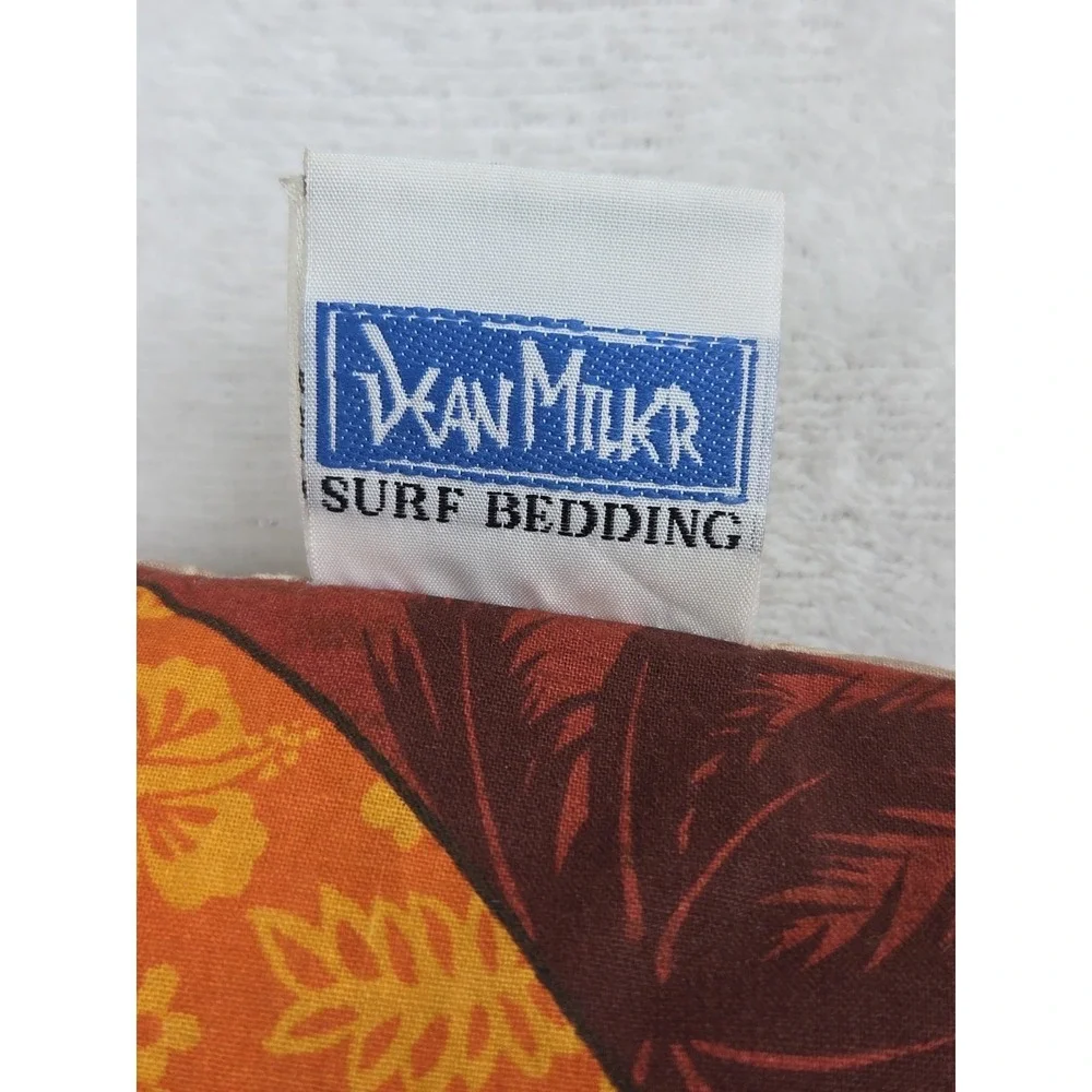 Dean Miller Surf Hawaiian Comforter Palms VW Bug Woody Cars Surfboards Full